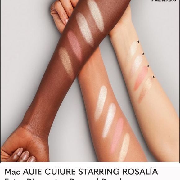 M•A•C extra dimensions skin finish luminizer  x4 AUTE CUTURE STARRING ROSALÍA - Picture 4 of 13